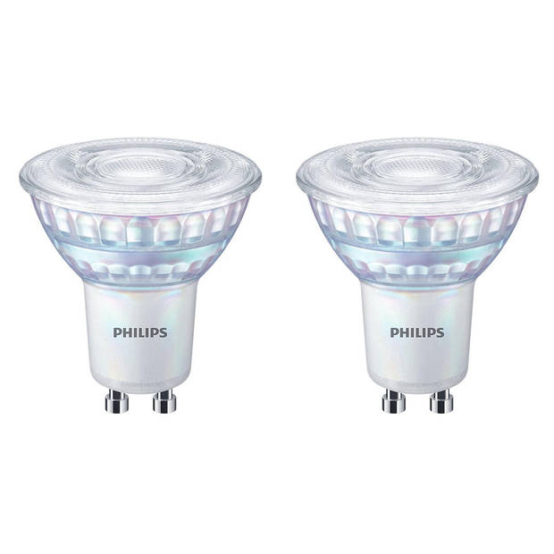 PHILIPS - LED Spot - Set 2 Stuks - Classic C90 36D - GU10 Fitting - DimTone Dimbaar - 2.6W - Warm Wit 2200K-2700K