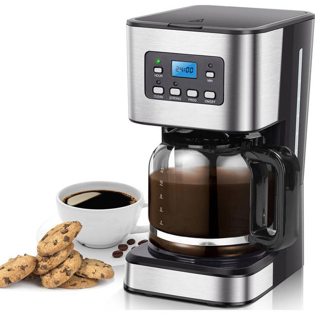 Koffiezetapparaat - Aigi Drico - Filter Koffiezetapparaat - Zwart/Zilver