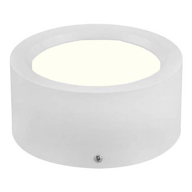 LED Downlight - Opbouw Rond Hoog 5W - Natuurlijk Wit 4200K - Mat Wit Aluminium - Ø105mm