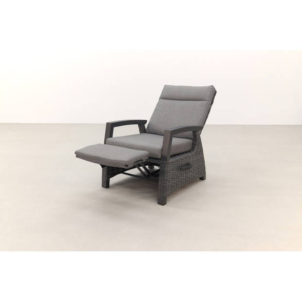 VDG Verstelbare loungestoel met voetensteun - Darwin - antraciet