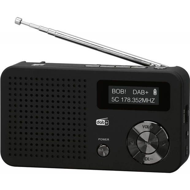 imperial DABMAN 13 draagbare DAB+ en FM-radio met MP3 - zwart