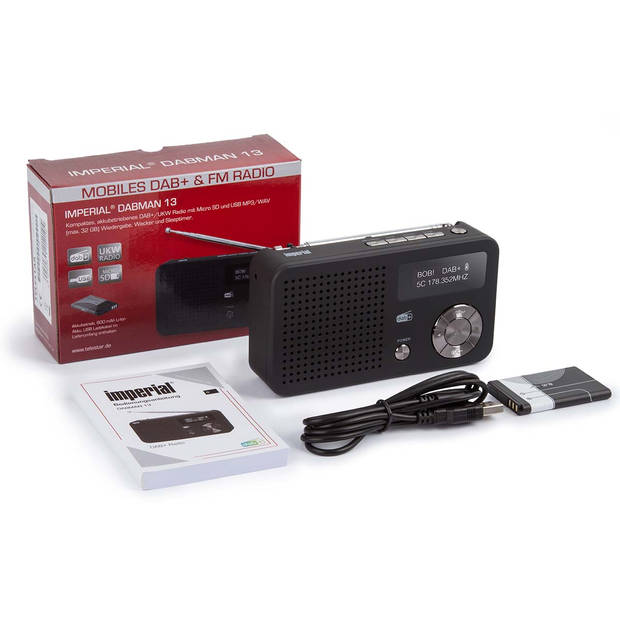 Nedis DAB+ Radio - 22-121-00 - Zwart