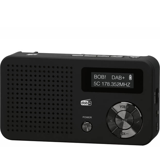 imperial DABMAN 13 draagbare DAB+ en FM-radio met MP3 - zwart