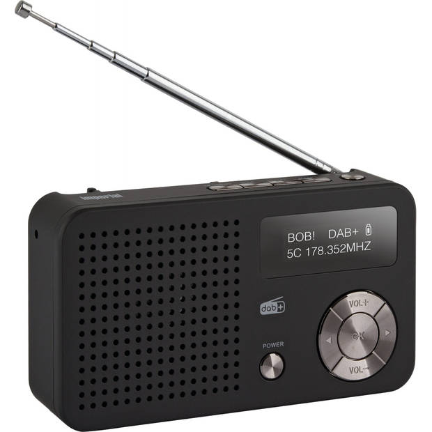 imperial DABMAN 13 draagbare DAB+ en FM-radio met MP3 - zwart