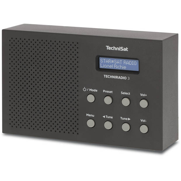 Techniradio 3 - draagbare DAB+ radio - zwart