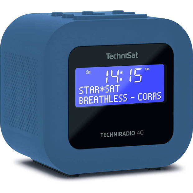 Techniradio 40 - DAB+ wekkerradio - blauw/grijs