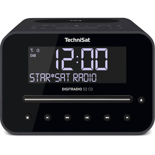 Technisat Digitradio 52 CD - DAB+ wekkerradio met CD - antraciet