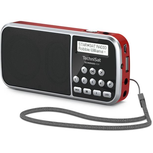 TechniSat Techniradio RDR - portable DAB+ radio - rood
