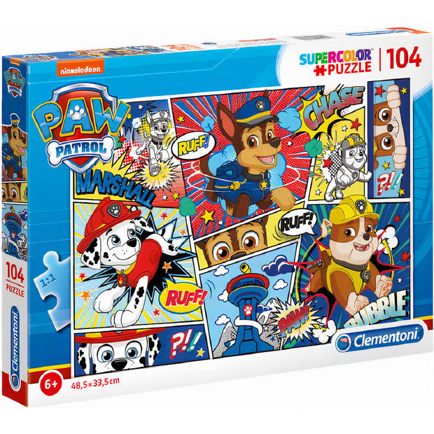 Clementoni legpuzzel Paw Patrol 104 stukjes