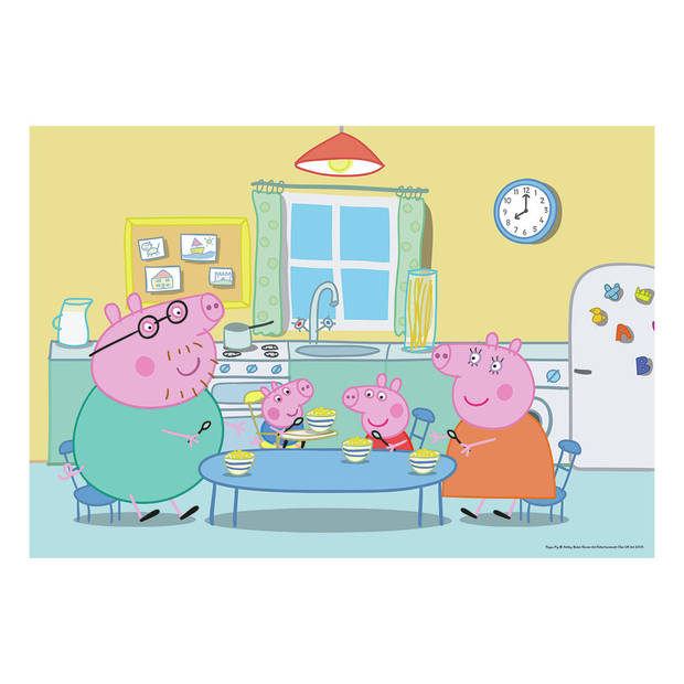 Ravensburger Kinderpuzzel 2 x 12 stukjes Thuis bij Peppa Pig