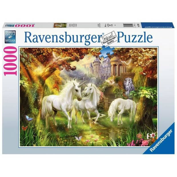 Ravensburger puzzel Eenhoorns in de herfst - 1000 stukjes