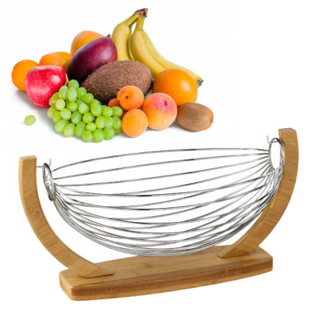Decopatent® Fruitschaal in hangend mandje - Schaal voor fruit - Design