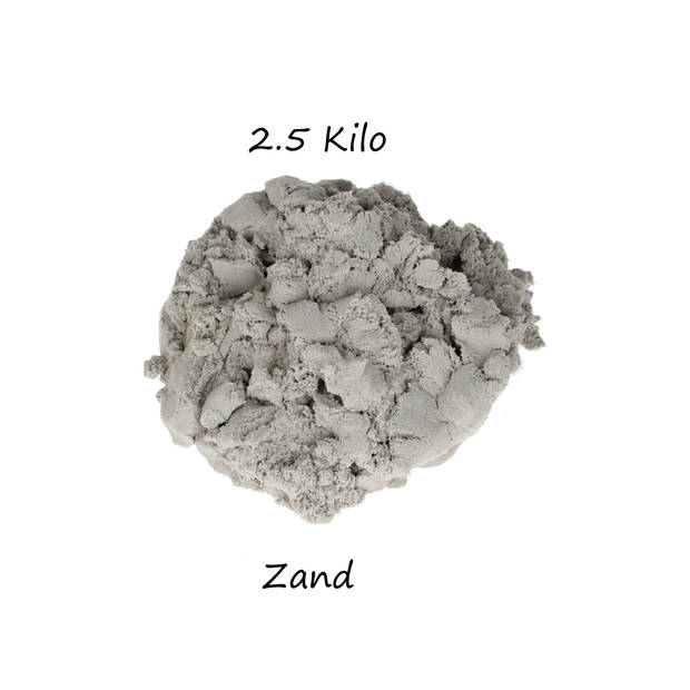 Banzaa Moving Sand Speelzand 2.5 KG Modelleer Zand in Bak + 8 zeedieren mallen
