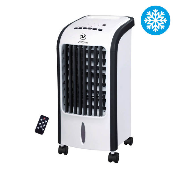 RM AIRPlus RMAP-3701 Aircooler met Afstandsbediening en Timer - 4L - Wit/Zwart