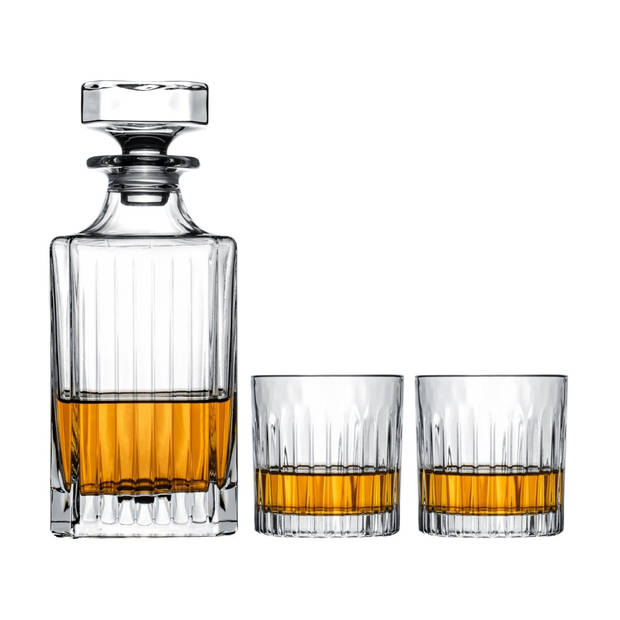 Cookinglife Whiskey Set (karaf & whiskeyglazen) Moville - 3 delige set