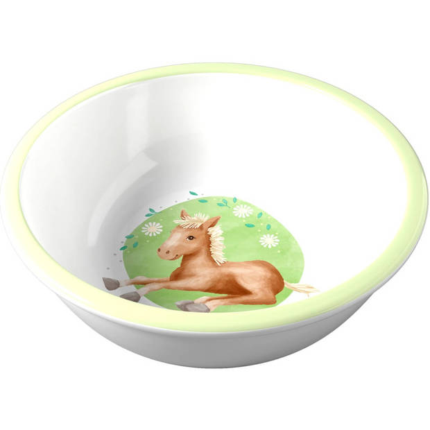 Haba kom Paarden junior 15,4 x 5 cm melamine wit