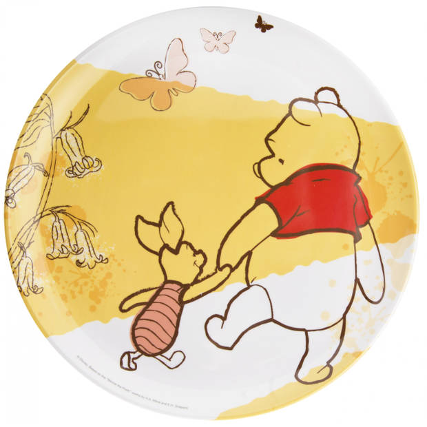 Zak!Designs dinerbord Disney Classic Pooh junior 25,5 cm geel