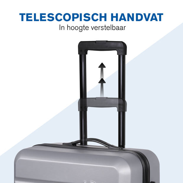 Slazenger Kofferset 3 Delig - Kofferset met Handbagage Trolley, Grote Koffer en Ruimbagage Koffer - Hardcase Koffer Set