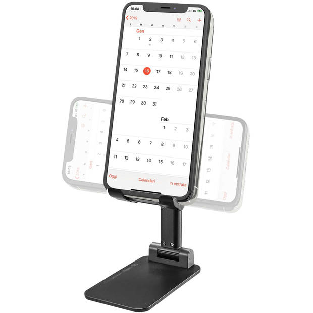 Celly - MagicDesk Telefoonhouder Bureau tot 10,5 inch - Kunststof - Zwart