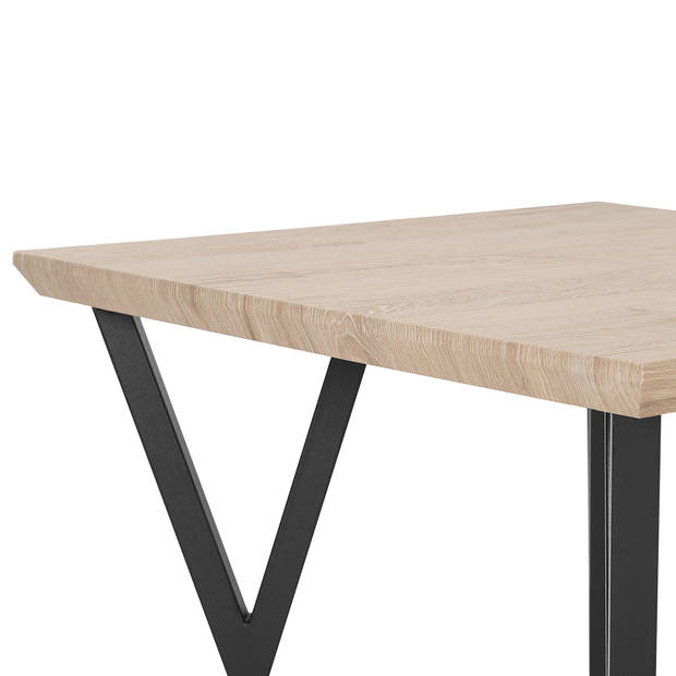 Beliani BRAVO - Eettafel-Lichte houtkleur-MDF