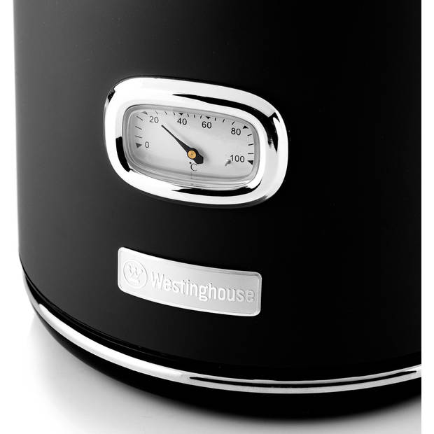 Westinghouse Waterkoker Retro Collections - 2200 W - liquorice black - 1.7 liter - WKWKH148BK