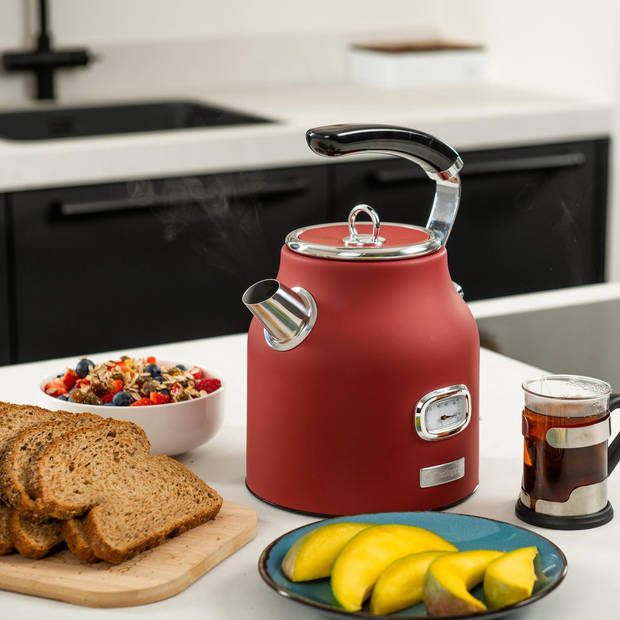 Westinghouse Waterkoker Retro Collections - 2200 W - cranberry red - 1.7 liter - WKWKH148RD