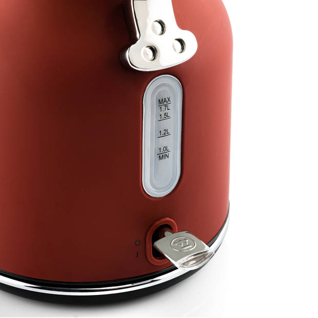 Westinghouse Waterkoker Retro Collections - 2200 W - cranberry red - 1.7 liter - WKWKH148RD