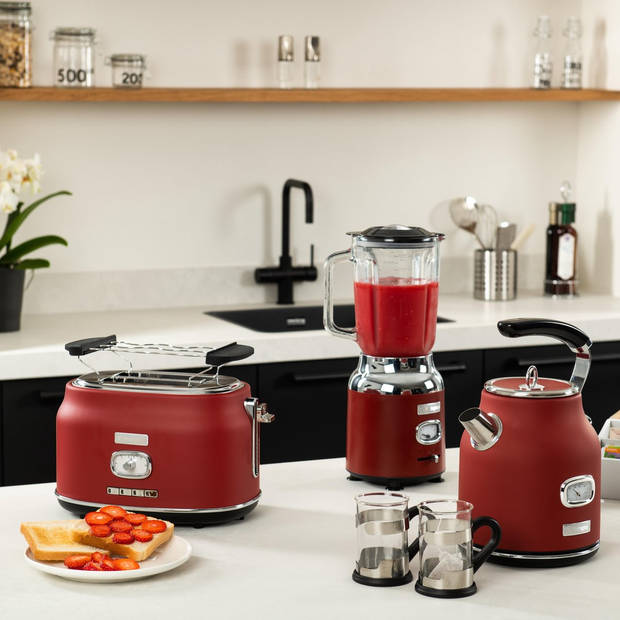 Westinghouse Blender Retro Collections - cranberry red - 1.5 liter - WKBE221RD