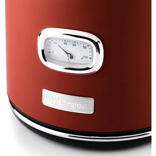 Westinghouse Waterkoker Retro Collections - 2200 W - cranberry red - 1.7 liter - WKWKH148RD