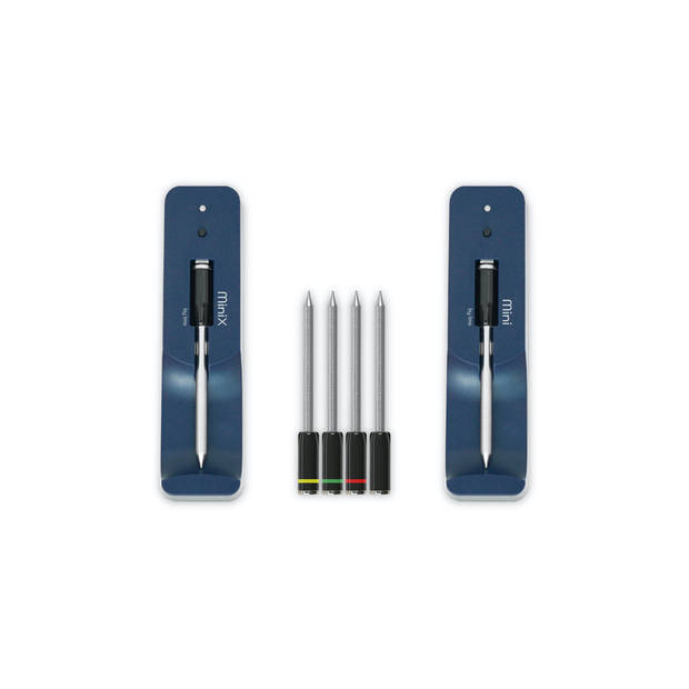the Meatstick - MeatStick Mini X Set - Roestvast Staal - Blauw
