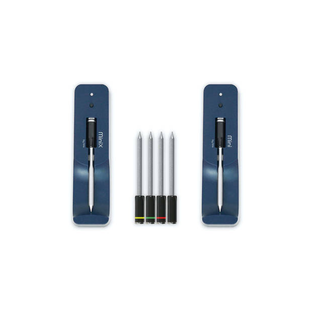 the Meatstick - MeatStick Mini X Set - Roestvast Staal - Blauw