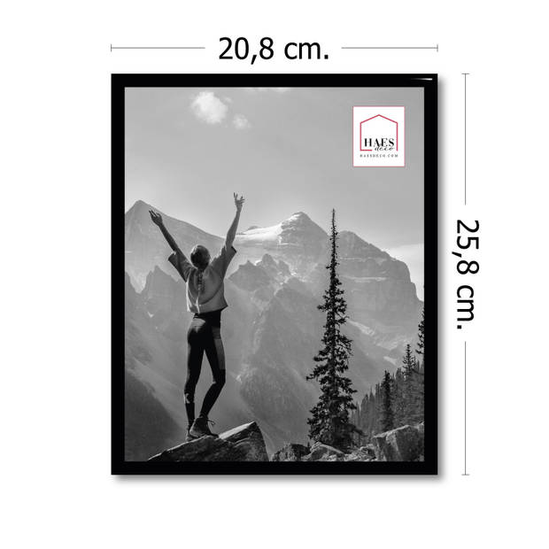 HAES DECO - Kunststof fotolijst 20x25 zwart Easy Frame - EF12B