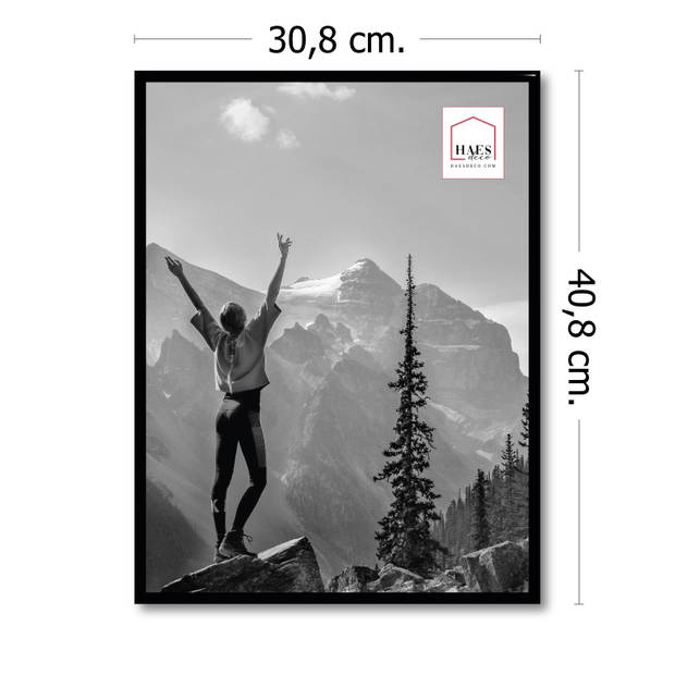 HAES DECO - Kunststof fotolijst 30x40 zwart Easy Frame - EF5B