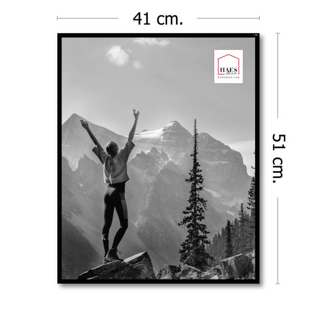 HAES DECO - Kunststof fotolijst 40x50 zwart Easy Frame - EF7B