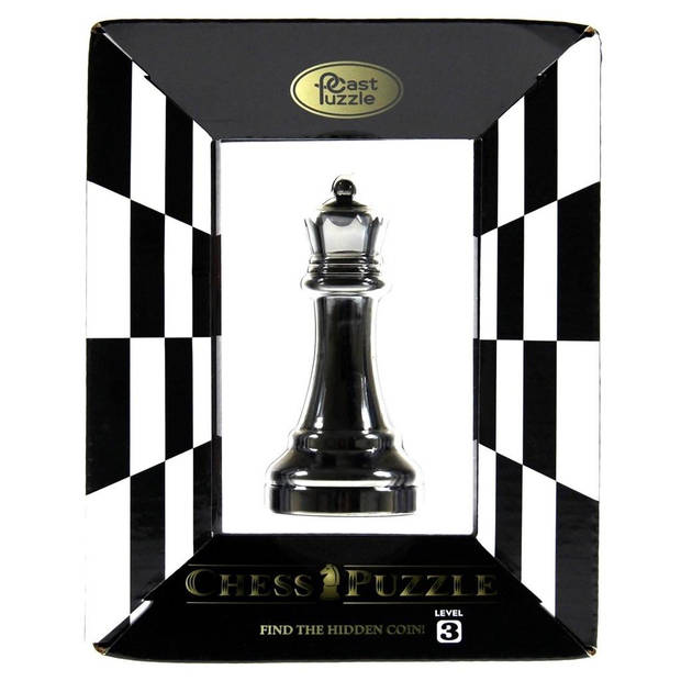 Eureka Cast Chess Puzzle - Queen - black color