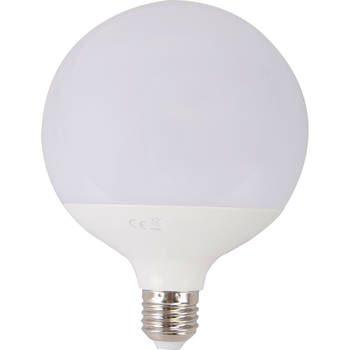 LED Lamp - Aigi Lido - Bulb G120 - E27 Fitting - 18W - Warm Wit 3000K - Wit