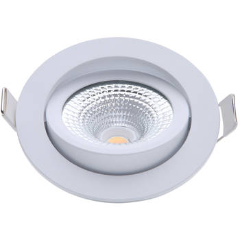 EcoDim - LED Spot - Inbouwspot - ED-10022 - 5W - Waterdicht IP54 - Dimbaar - Dim to Warm - Warm Wit 2000K-3000K - Mat
