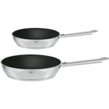 Rösle Keuken - Elegance Koekenpan Set van 2 Stuks - Roestvast Staal - Zilver