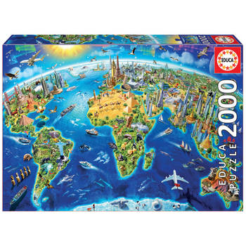 Educa World Landmarks Globe (2000)