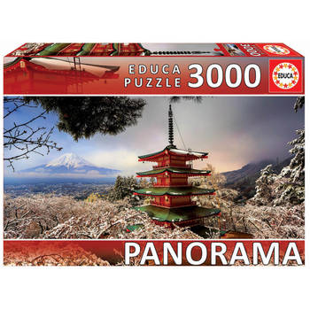 Educa Mount Fuji and Chureito Pagoda, Japan 'Panorama' (3000)