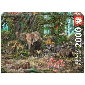 EDUCA Puzzle 2000 Pieces - African Jungle