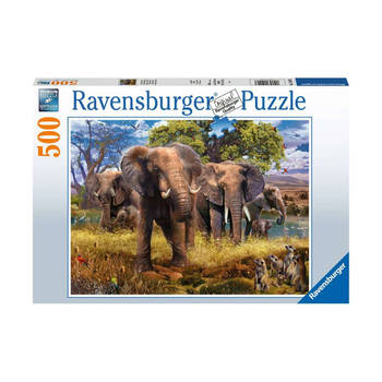 Ravensburger puzzel Olifantenfamilie - legpuzzel - 500 stukjes