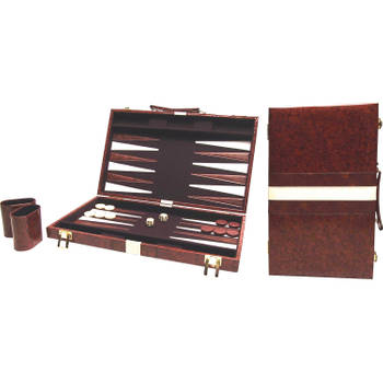 Buffalo backgammon Piping bruin 38 x 48 cm
