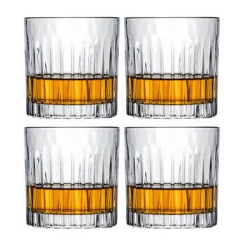 Cookinglife Whiskey Glazen / Cocktailglazen / Waterglazen Moville - 320 ml - 4 stuks