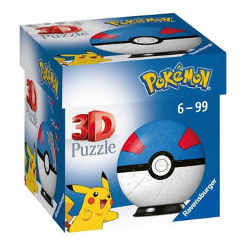 3D Ball Puzzles 54 stukjes - Super Ball / Pokémon