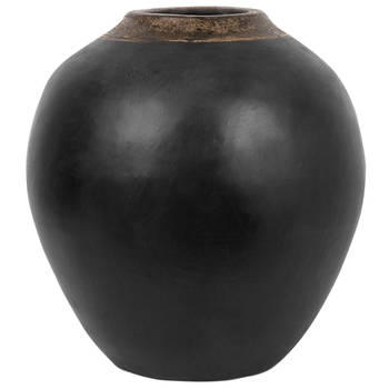 Beliani LAURI - Decovaas-Zwart-Terracotta