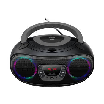 Denver Draagbare Radio CD Speler - Bluetooth - Lichteffecten - Boombox - AUX - FM - TCL212BTG