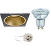 LED Spot Set - LEDVANCE Parathom PAR16 930 36D - Pragmi Minko Pro - GU10 Fitting - Dimbaar - Inbouw Vierkant - Mat