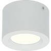 LED Downlight - Opbouw Rond Hoog 5W - Natuurlijk Wit 4200K - Mat Wit Aluminium - Ø105mm