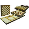 Buffalo schaak, dam en backgammon set